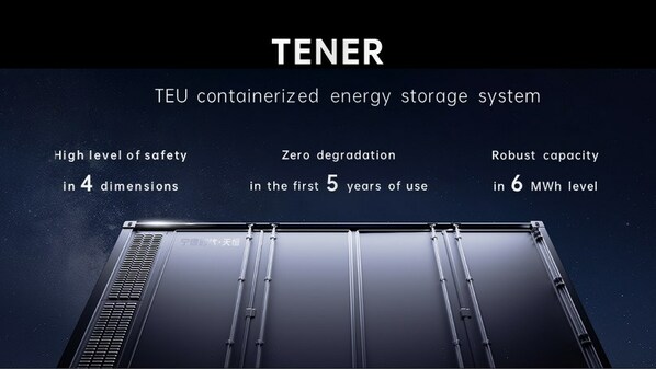 CATLが容量6.25MWhの世界初の5年間劣化ゼロのエネルギー貯蔵システム「TENER」を発表