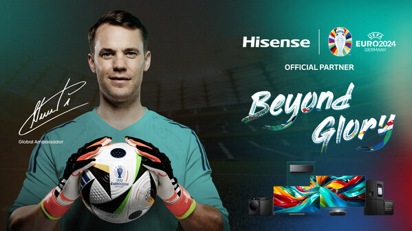 Manuel Neuer Signs as Hisense UEFA EURO 2024™ Brand Ambassador (PRNewsfoto/Hisense)