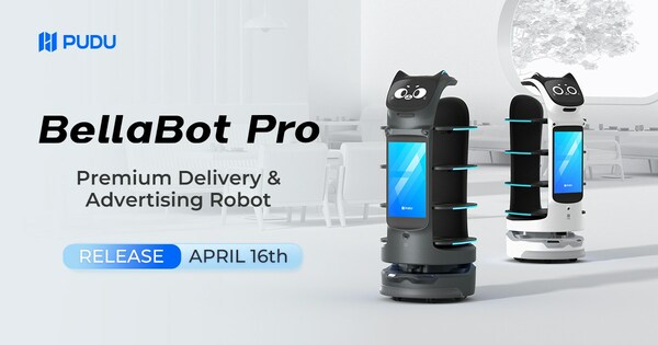Pudu Robotics has released the premium delivery and advertising robot, BellaBot Pro.