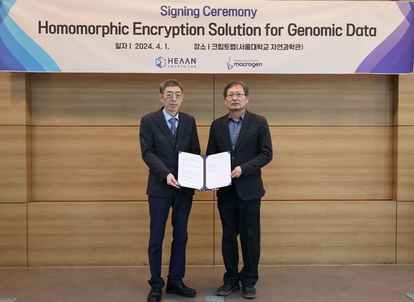 CryptoLab, a pioneer of fully homomorphic encryption (FHE) technology has announced the signing of a three-year supply contract with Macrogen, Korea's largest genetic data analysis company.