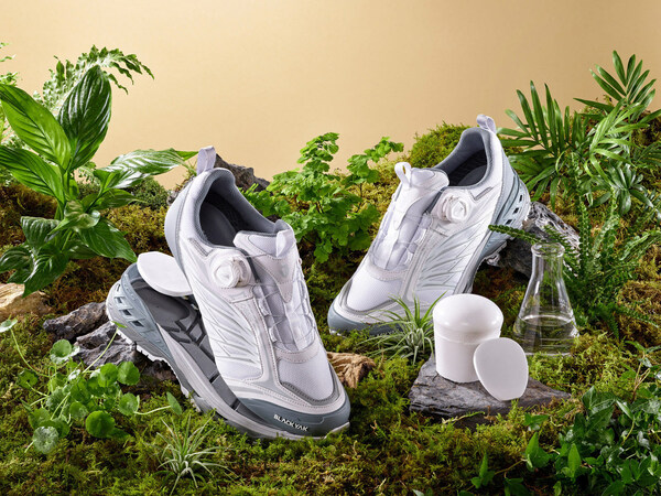 Trekking shoes commercialized by SK chemicals, Dongsung Chemical, and Black Yak