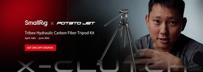 SmallRig x Potato Jet Tribex Hydraulic Carbon Fiber Tripod Kit: Redefining the speed and convenience of tripods.