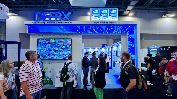 DEEPX’s booth highlighted its award-winning on-device AI semiconductors, drawing hundreds of visitors throughout the ISC West show.