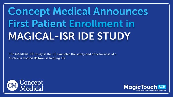 Concept Medicalが米国での「MAGICAL-ISR」のIDE研究で最初の患者登録を発表