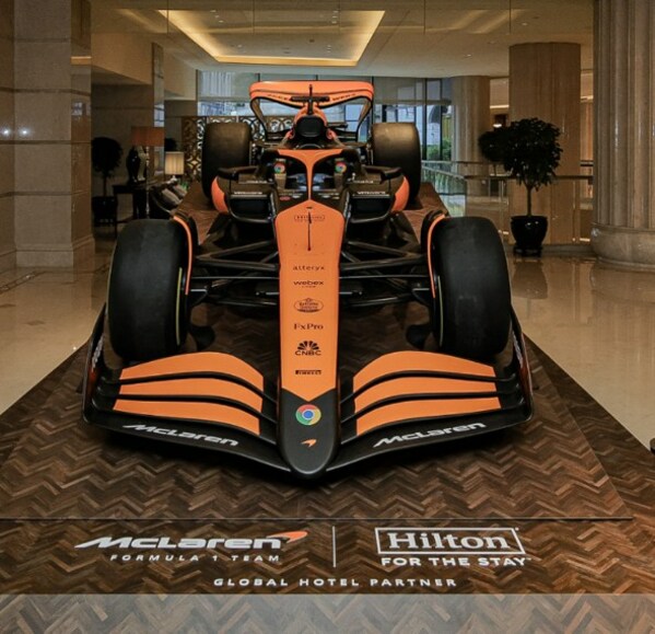 上海外灘華爾道夫酒店邁凱倫F1車隊主題展覽