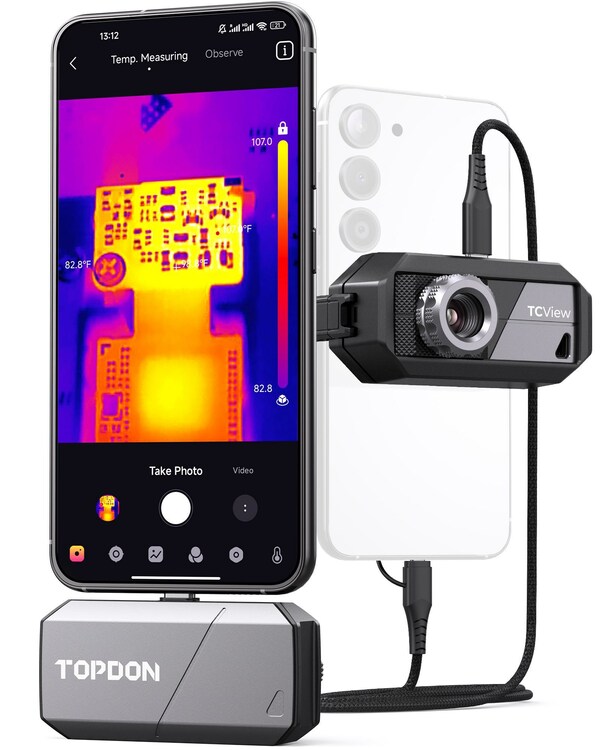 TOPDONが調整可能な9mmレンズ搭載の最新サーマルイメージングカメラを発表