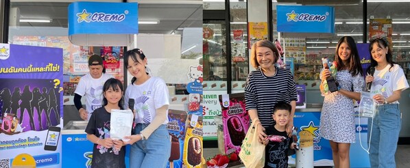 Consumers enjoying Cremo's roadshows at 7-Eleven stores
