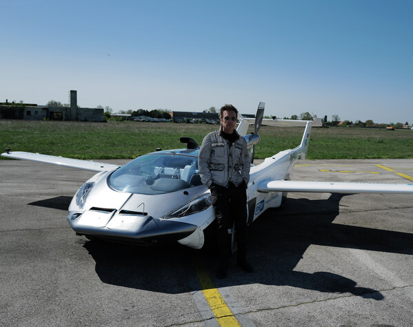 Jean-Michel Jarre is world's first passenger to take off in KleinVision's flying AirCar