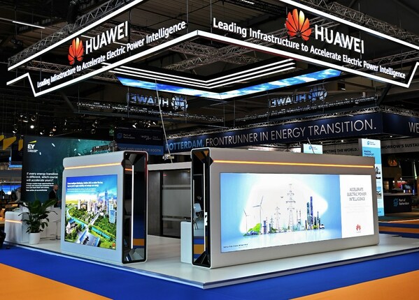 Huawei presents its full-scenario solutions for the electric power sector at the 26th World Energy Congress in Rotterdam (PRNewsfoto/Huawei)