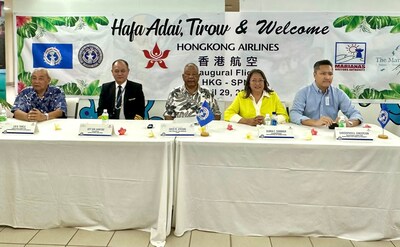 tudela 先生,香港航空董事长孙剑锋先生,北马里亚纳群岛联邦 (cnmi)