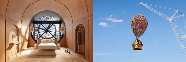 左：巴黎奧賽博物館；右：卡爾的飛屋