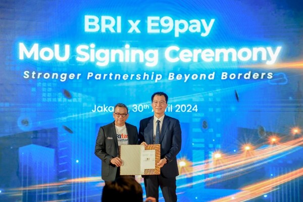 Leading Indonesian bank BRI invests in financial inclusion with Korean Fintech E9pay via MoU