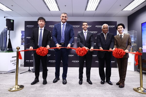 The official ribbon cutting and event in Singapore