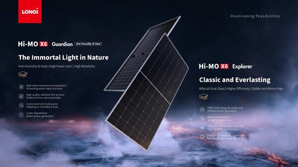 CISION PR Newswire - LONGi Launches Revolutionary Hi-MO X6 Bifacial Dual-Glass Modules: Innovative Solution for High Humidity and Heat Environments