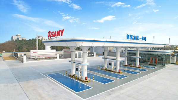 SANY’s self-developed green hydrogen production and refueling complex