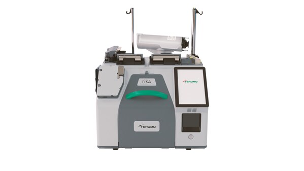 The Rika Plasma Donation SystemTM (Rika) is designed for donor comfort and safety. On average, it completes plasma collections in 35 minutes or less, ensures there is never more than 200 milliliters of blood outside the donor's body at one time and has an advanced control system to guide device operators.