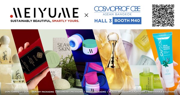 Meiyume Debuts at Cosmoprof CBE Asean Bangkok: Pioneering the Future of Beauty Innovation with Sustainability and Smart Technology
