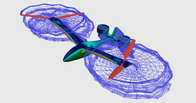 FlightStream® 独特的气动表面涡量、边界层分离和黏性分析功能，力学可对有动力和无动力配置的分析非常规飞行器进行快速分析。