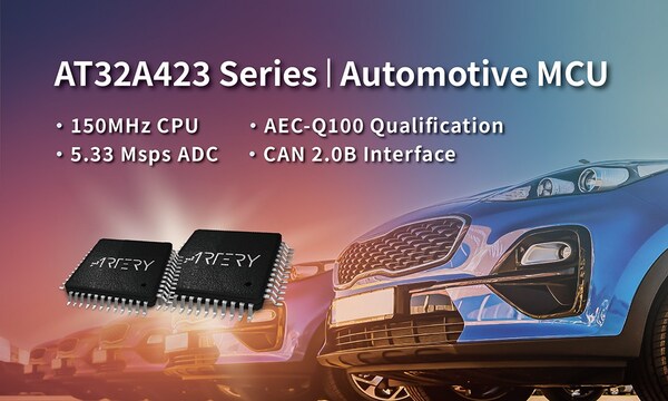 ARTERY Powers up Automotive Electronics with AT32A423 MCUs
