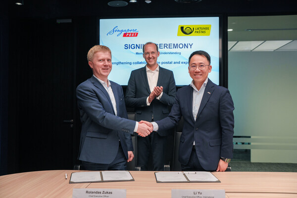 SingPost and Lietuvos pastas (Lithuania Post) sign MOU to strengthen collaboration
