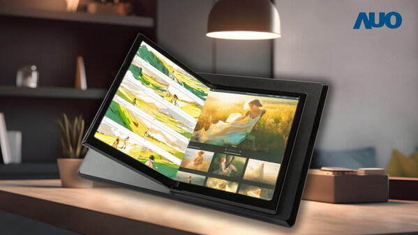 AUO unveiled the 17.3-inch foldable Micro LED display, featuring a folding hinge with a minimal radius of just 4mm, integrating the functionality of both a tablet and a display screen. Equipped with a wide color gamut coverage 100% Adobe RGB and 1000 nits of ultra-high brightness, it ensures precise color accuracy and clear visibility outdoors.
