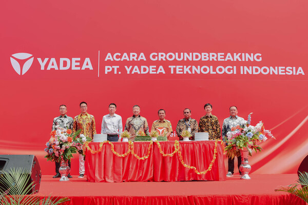 ยาดี้จัดพิธีเปิดการก่อสร้างในอินโดนีเซียสำหรับโรงงานแห่งที่แปด