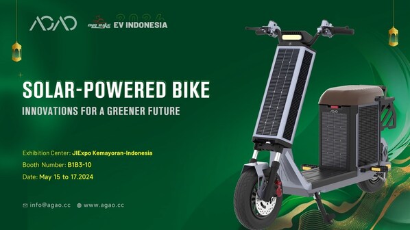 AGAO Unveils Solar-Powered bikes and scooters at EV Indonesia 2024: Innovations for a Greener Future
