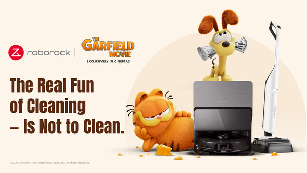 Roborock Teams Up with "The Garfield Movie" to Give Garfield a More Pampered Life