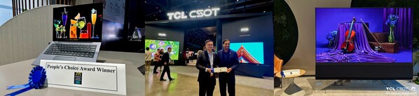 TCL CSOT Received Three Prestigious People's Choice Awards from SID Display Week 2024