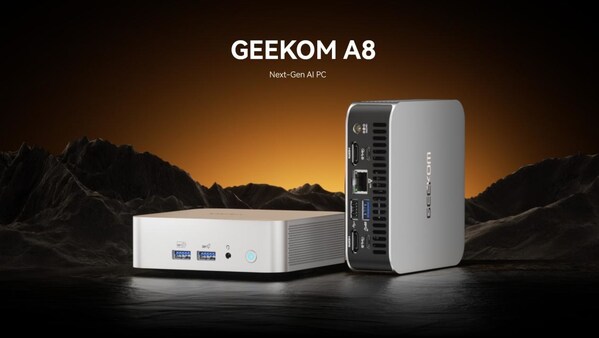 GEEKOM A8 AI PC is now available for ￥100,000 and up.