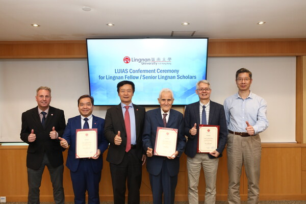 Lingnan University Institute for Advanced Study holds conferment ceremony and welcomes three world-famous scholars