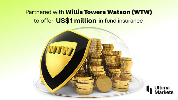 Ultima Markets partnered with Willis Towers Watson (WTW) to offer US$1 million in fund insurance