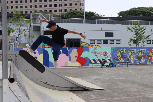 The transformed Somerset Skate Park in Singapore will host exhilarating showcases by urban sports athletes and practitioners from Singapore and France, including Max Berguin, the champion of the France Street Skateboard 2023 (Image courtesy of Embassy of France in Singapore)