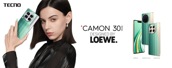 TECNO CAMON 30 Series LOEWE. Design Edition Launched with Industry-first Coffee Grounds Back Cover, Merging Carbon Neutral Cause with Modern Style