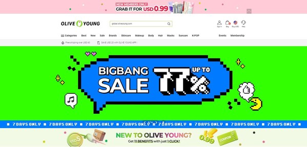 ▲Representative image of 'Big Bang Sale', running until June 6th at Olive Young Global Mall