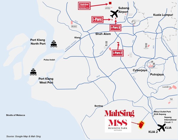 位于雪兰莪州雪邦的 MSS Business Park也靠近 TM 即将在莫里布建设的新海缆登陆站，具有类似数据中心合作的潜力。