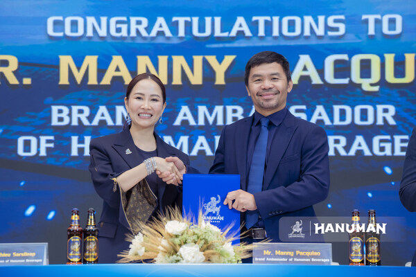 The official brand ambassador MOU signing between Hanuman Beverages and Manny Pacquaio
