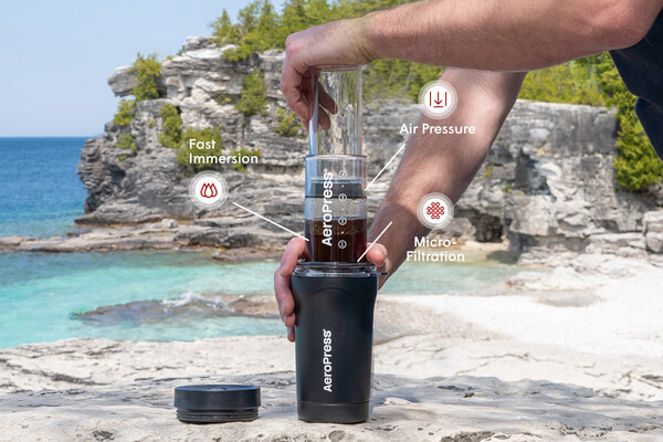 Just in time for summer adventures, the world’s best-rated coffee press unveils complete travel coffee system.