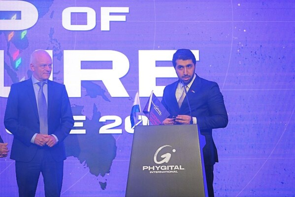 United Arab Emirates confirmed as host of the Games of the Future 2025. Pictured: Nis Hatt, CEO of Phygital International and World Phygital Community; and Consul General H.E Saeed Abdulwahid Khamis R Saqer AlMheiri of the United Arab Emirates, at the World Phygital Summit 2024, Istanbul, Turkey.