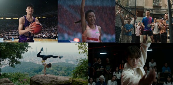 李宁品牌讲述五位运动员和运动者敢于想象、创造精彩的故事
（从左至右、从上至下依次为陈国豪、夏雨雨、许昕、李迎迎、黄潇）