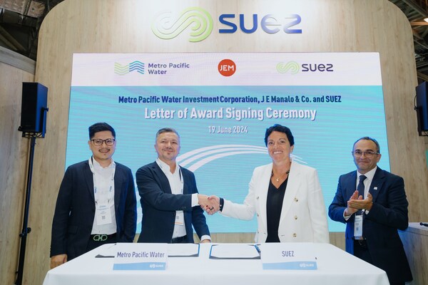 SUEZ and JEMCO, a premier construction company in the Philippines, are collaborating to design, build, and operate a large-scale seawater reverse osmosis desalination plant. (PRNewsfoto/SUEZ)