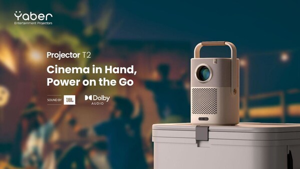 Introducing the Yaber Projector T2/T2 Plus: Battery-Powered Portable Projector with Native 1080P Resolution