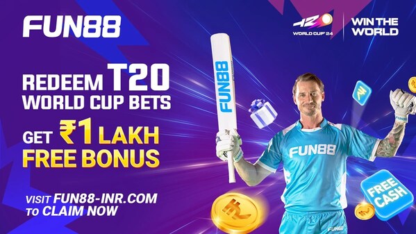 Fun88 Introduces T20 World Cup Special Offers; Secure Bonuses up to ₹1 Lakh