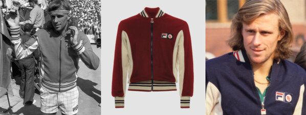比约·博格在最负盛名的温布尔登球场穿着“Settanta Jacket”
