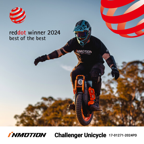 INMOTION Challenger Electric Unicycle Wins Prestigious Red Dot Award