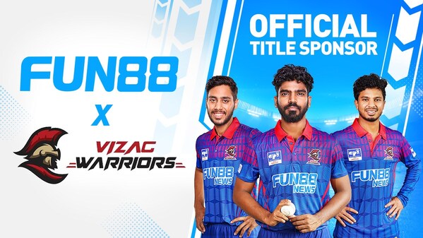 Fun88 Announces Title Sponsorship of Vizag Warriors for the Andhra Premier League