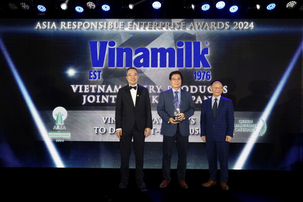 Vinamilk在2024年亞洲企業(yè)社會責任獎中榮獲綠色領導力類別獎項