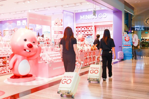 MINISO's Zanmang Loopy IP-themed store at Singapore Jewel Changi Airport