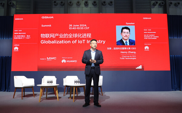 Henry Zhang, Chủ tịch và CEO của TUGE Technologies, có bài phát biểu quan trọng tại MWC 2024 về xu hướng IoT di động
