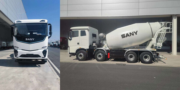 SANY 408P Electric Mixer Truck (PRNewsfoto/SANY Group)